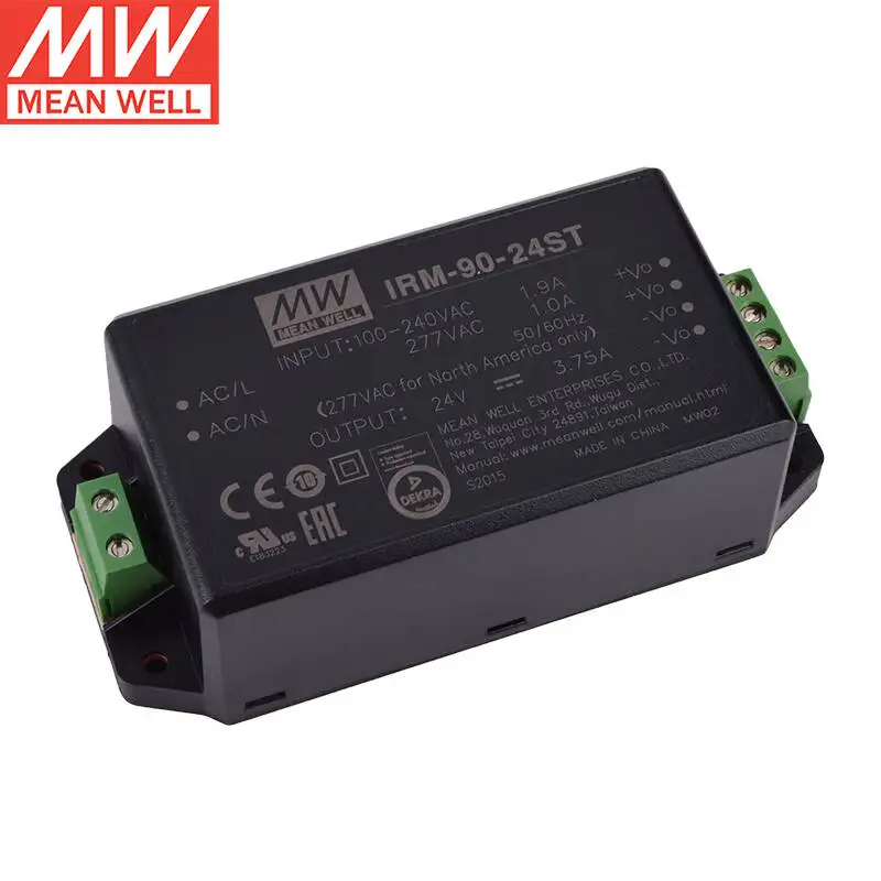 

MEAN WELL IRM-90-24ST 24V 3.75A 90W AC-DC PCB-Mount Green Power Module Single Output Switching Power Supply Brand New Original