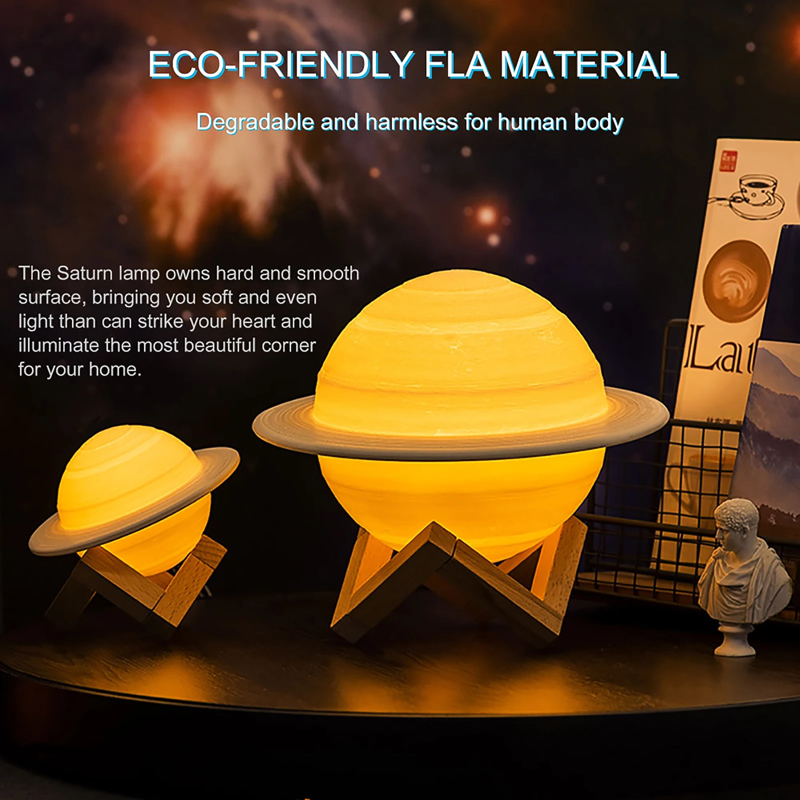 Фонарь с 3D рисунком, 15 см, 16 цветов