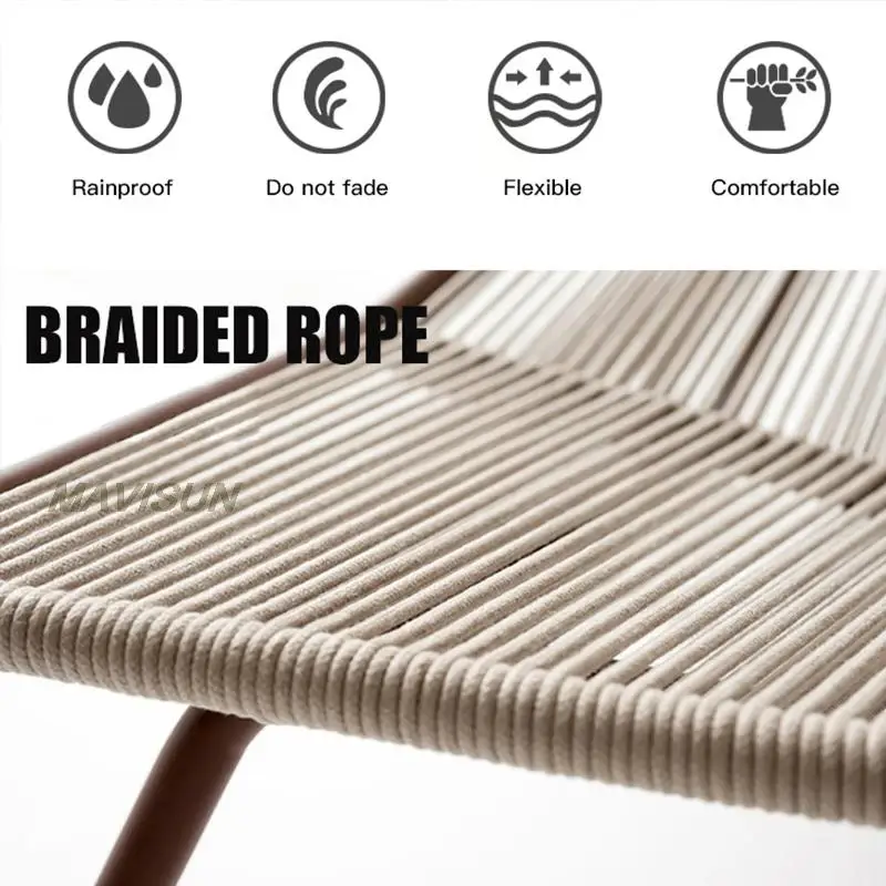 Portable Nordic Rattan Sun Lounger Custom Creative Rocking Chair Courtyard Furniture Hotel Waiting Swing Chairs Outdoor Lounge