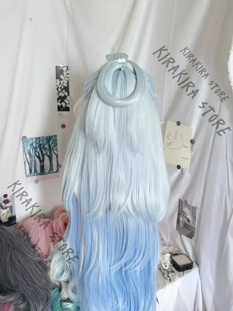 Honkai: Star Rail Jingliu Cosplay Periwig Styled Wig Costumes Styling Hairpiece Long Hair Headwear Comic Exhibition Hallowmas