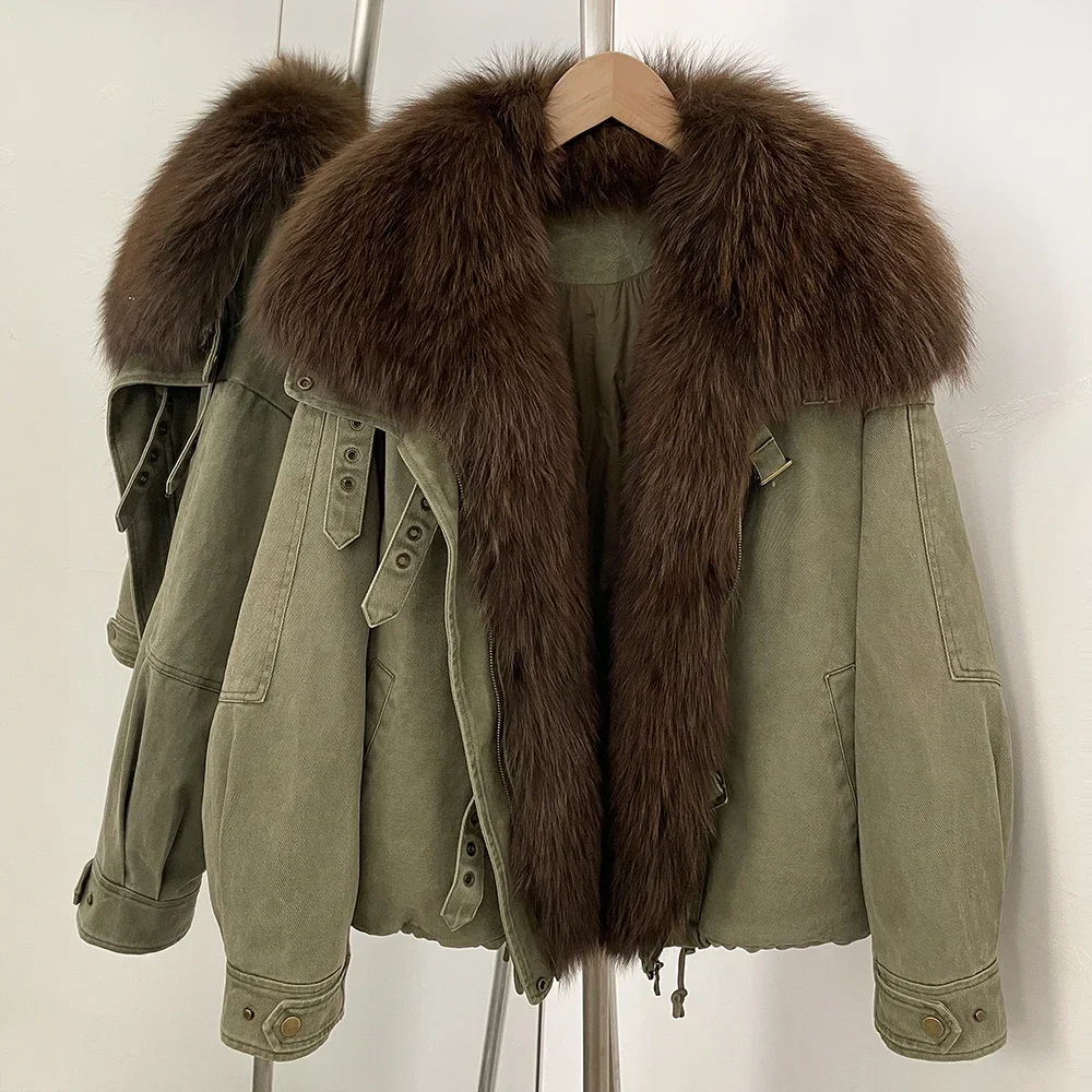 Women Jacket Fur coat Winter Down Jackets 2025 Luxury Puffer Jacket Woman Tweed Femme Offer and Liquidation All Cheap Outerwear