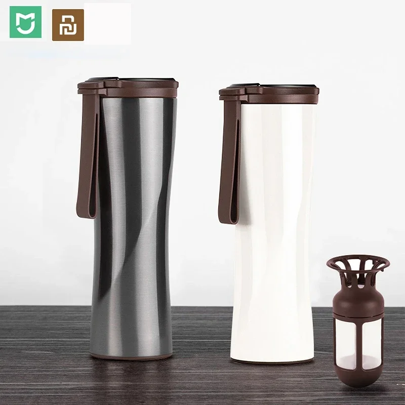 

Xiaomi Moka Smart Coffee Thermos Bottle 430ml Car Portable Vacuum Bottle Oled Display Touch Screen Thermos Stainless Steel Cup