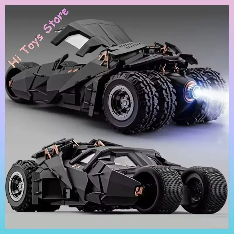 

In Stock Original 1:18 The Dark Knight Batman Spray Version Alloy Car Simulation Model Chariot Toy Vehicles Ornament