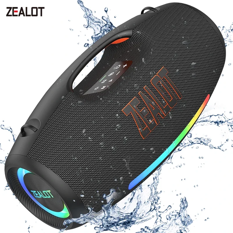 Image of De-ZEALOT-S89 250W Tragbarer Bluetooth-Lautsprecher, StormBox Power mit Subwoofer, Outdoor IP67 Party-Lautsprecher, 20 Stunden Spielzeit, LED