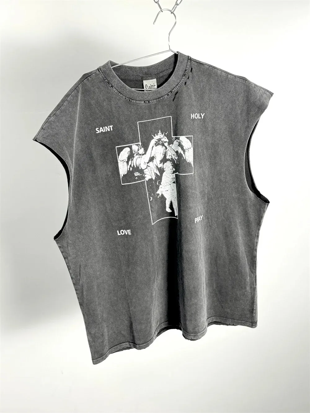 

Vintage Waed Svel T-irt Printed Tee Top Loose Fit oulder Sve round Ne ort Length Cartoon Anime Design