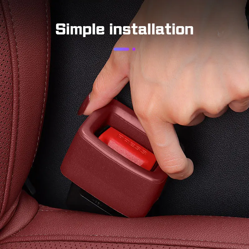 Car Seat Belt Buckle Protector Safety Belt Anchor Socket Cover Anti Scratch Auto Interior Accessories For Chery Tiggo 7 8 Pro Pl
