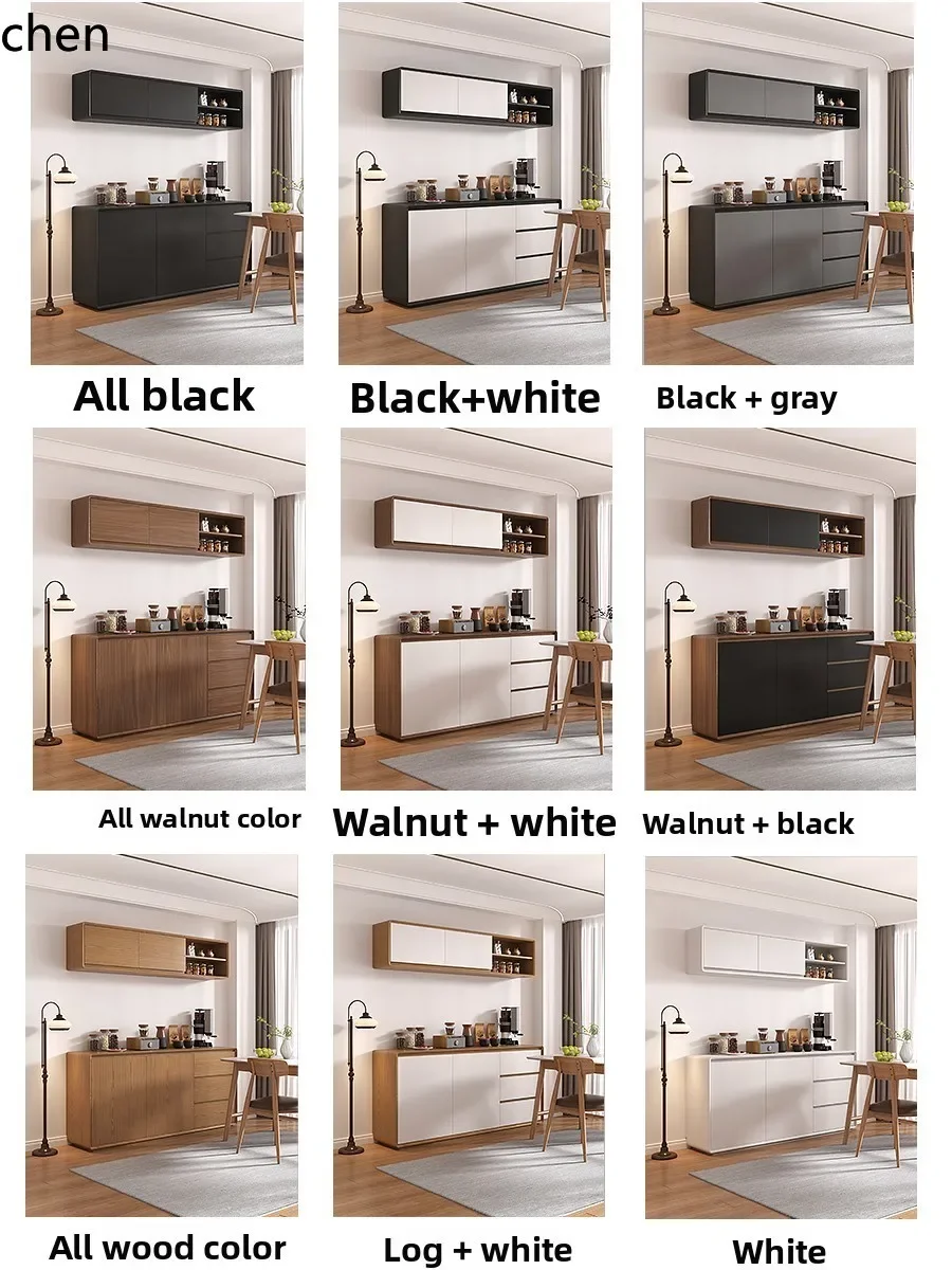 DSAModern Minimalist Sideboard Storage Cabinet Rock Board Multifunctional Kitchen Tea Water Bucket Cabinet Storage Cabinet