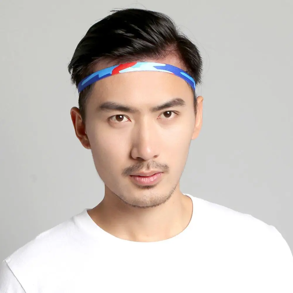 Unisex Sport Haarband rutschfeste Silikon Streifen Schweißführung elastische Stirnbänder Schweißband Yoga Laufen Fitness Haarschmuck – Detail 14