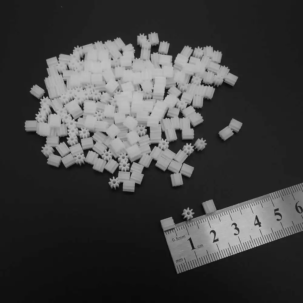 20Pcs 0.5 모듈 플라스틱 스퍼 기어 피니언-8 치아 (8T) 0.5M8T1.5A 5MM 직경 × 5MM 높이 1.45MM 조리개 1.5MM 1.5A 꽉