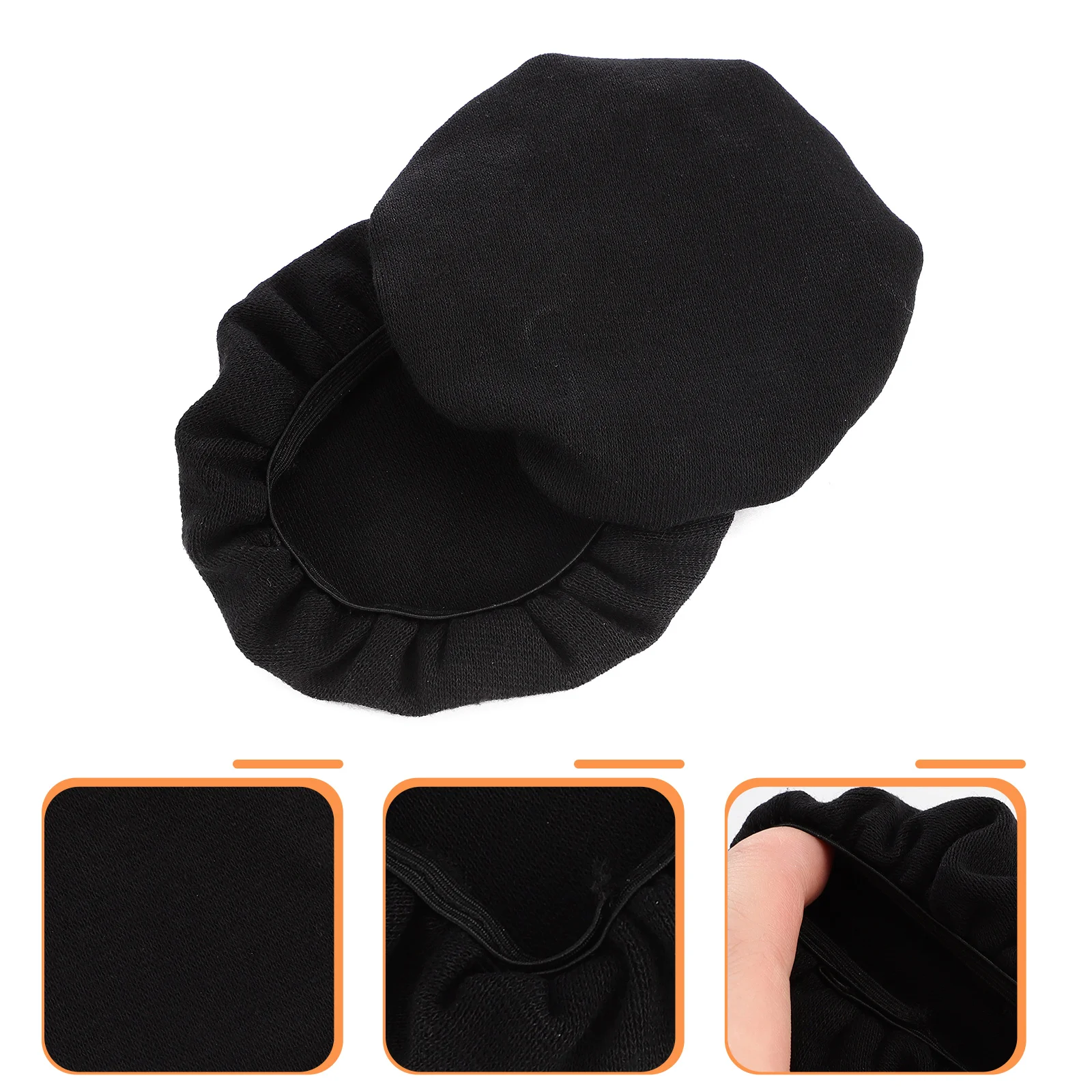 4 pçs fone de ouvido capa poeira estiramento cobre fones de ouvido elástico pano copo algodão earmuff sanitário blootube