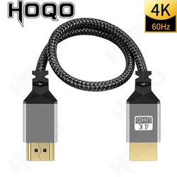 Kabel 4K HDMI 4K 60Hz HDMI 2.0v męski do HDMI męski Pleciony kabel do PS3/4 Projektor HDTV Laptop Monitor PC Splitter Switcher