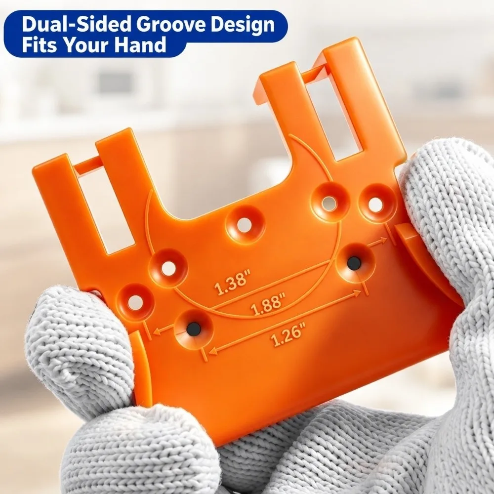 2mm Hinge Installation Fixture Magnetic Plastic Cabinet Door Hinge Jig Hinge Installation Positioning Piece Furniture Assembly