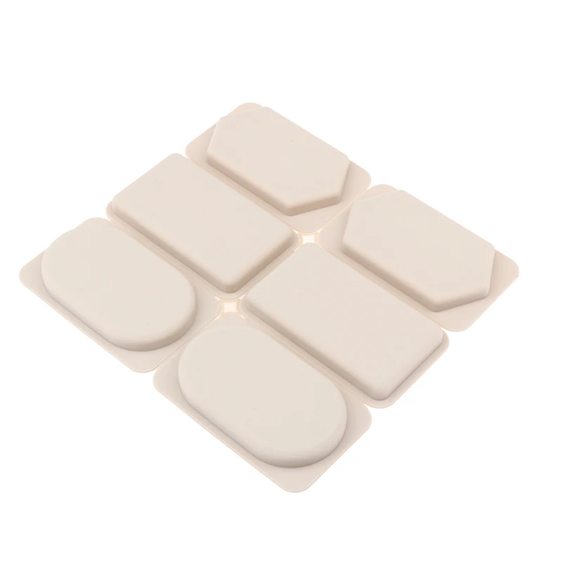 Moule en silicone rond et rectangle à 6 cavités, moule exécutif, glace, avertissement d'aromathérapie, plâtre, gâteau de bricolage, cadeau pour Regina