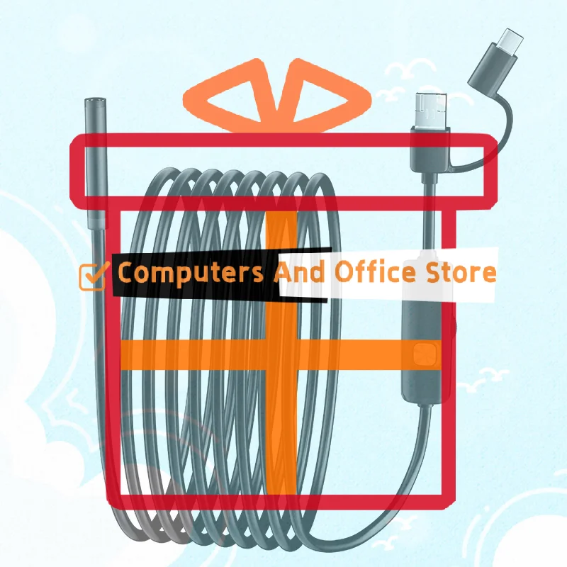 

Мини-камера 7 мм с жестким кабелем 2 м, USB Type-C для Android, автомобильная камера для обнаружения, камера для обследования трубопроводов, водонепроницаемый эндоскоп с регулируемым кабелем