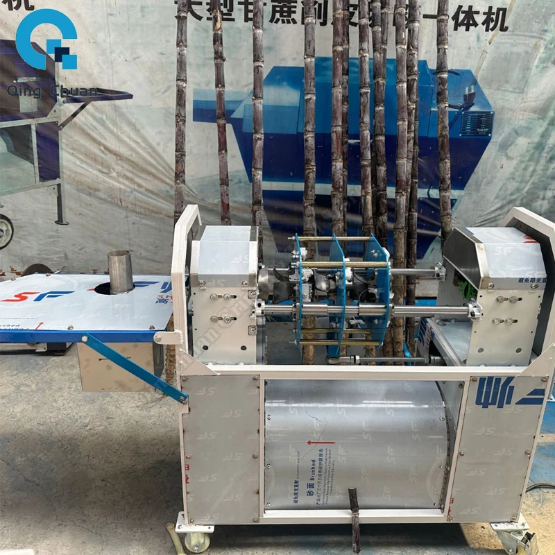 

Sugarcane Cleaning Peeling Sugarcane Leaf Crusher Stainless Steel Commercial Juicer Sugarcane Peeling Cutting Machine