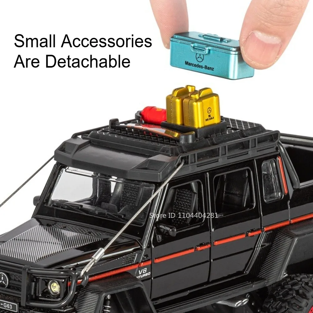 1:24 G63 G550 ダイキャスト合金ミニチュアモデルおもちゃ車 サウンドライトプルバックドア開閉オフロード車 男の子誕生日プレゼント