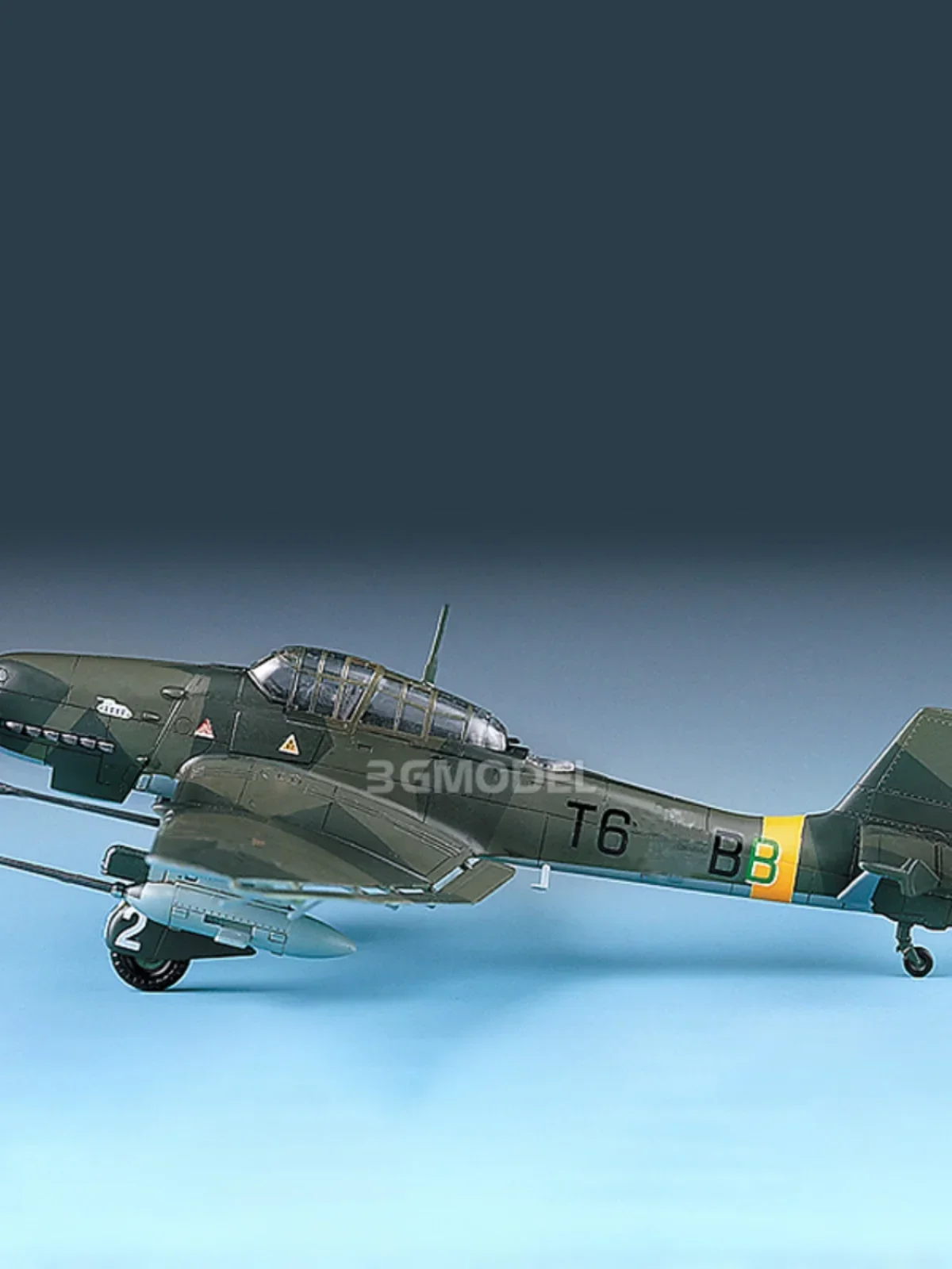 Academy ประกอบเครื่องบินโมเดล 12450 JU87G-1 Stuka Bomber 1/72