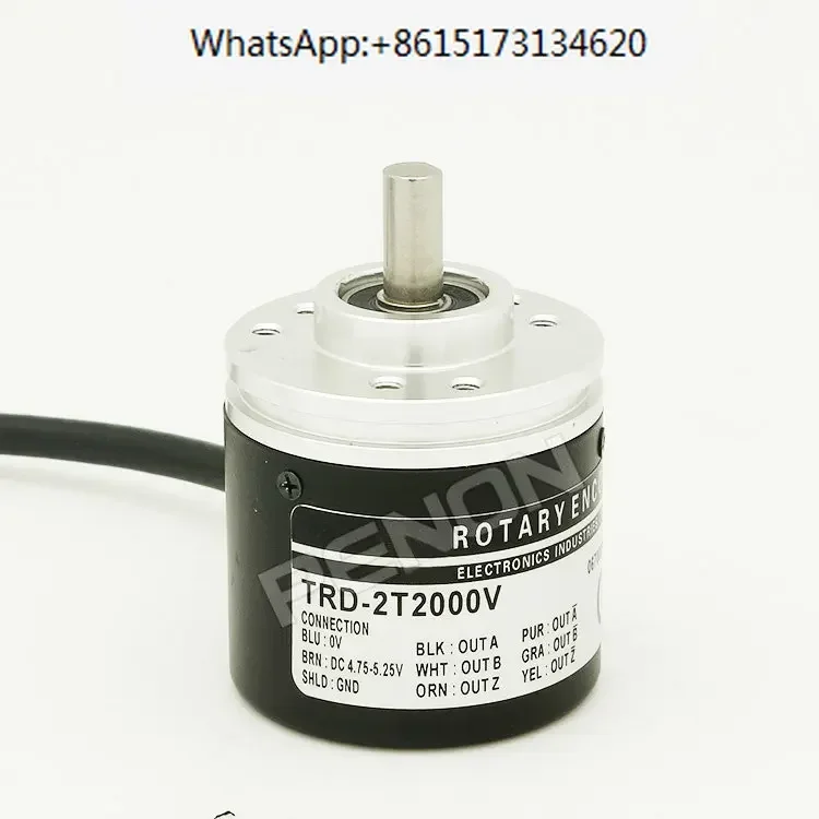 

Spot new TRD-2T2000V rotary encoder voltage: 5VDC outer diameter 38mm shaft diameter 6mm solid