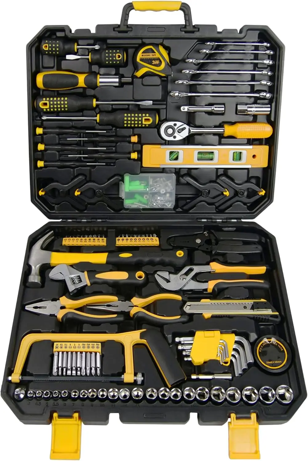 

Start Pro 237-Piece Household Auto Repair Tool Kit General Hand Tool Set with Screwdrivers Sockets Wrenches Plastic Storage Case