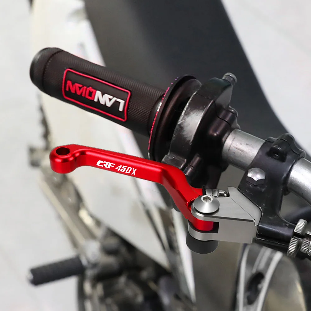 موتوكروس المحورية دواسة فرامل عتلات لهوندا CRF450X 2005 2006 2007 2008 2009-2018 دراجة نارية الوصول الترابية دراجة مقبض رافعة