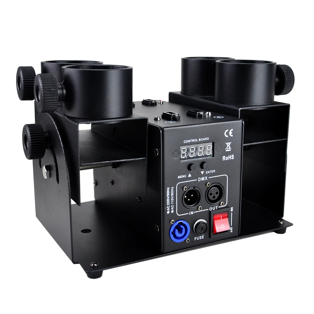 TIPTOP 4 Shoot Electrical Confetti Machine Remote DMX512 Control 5 Channels Support Individual Shooting LCD Display Good Quality