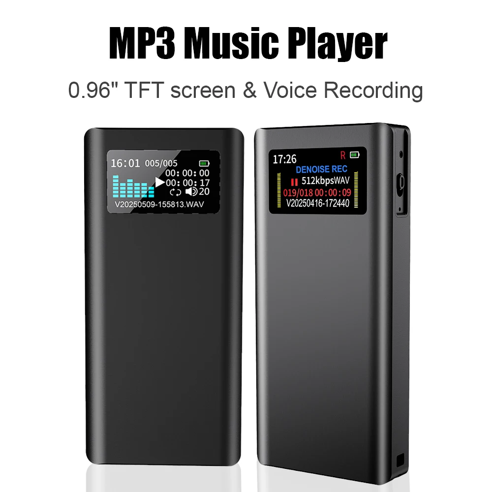 vandlion-v88-mp3-音楽プレーヤー-hifi-ロスレス-wav-1536kbps-簡単操作-3000mah-大容量バッテリー音声起動レコーダー