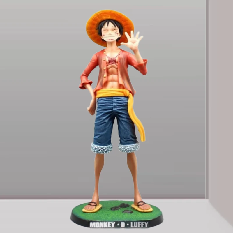 

Anime One Piece Statue 1/4 Smiley Luffy Action Figure Model Straw Hat Monkey D Luffy Figure 42cm PVC Collectible Decoration Toy