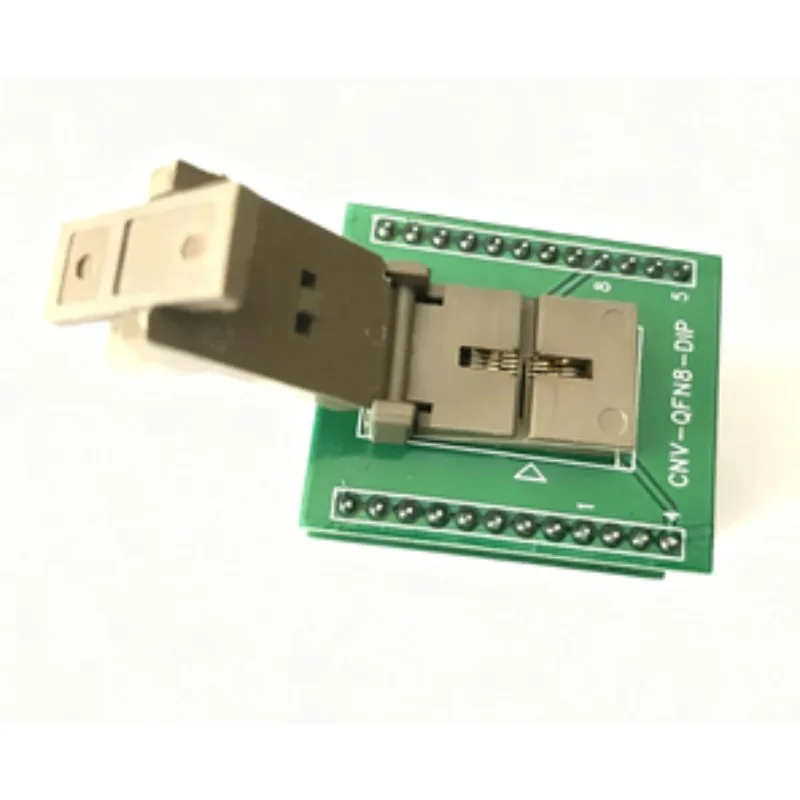 DFN8-2X2 IC Socket DFN8 TO DIP Programming Adapter 0.5mm Pitch Package Size 2x2mm
