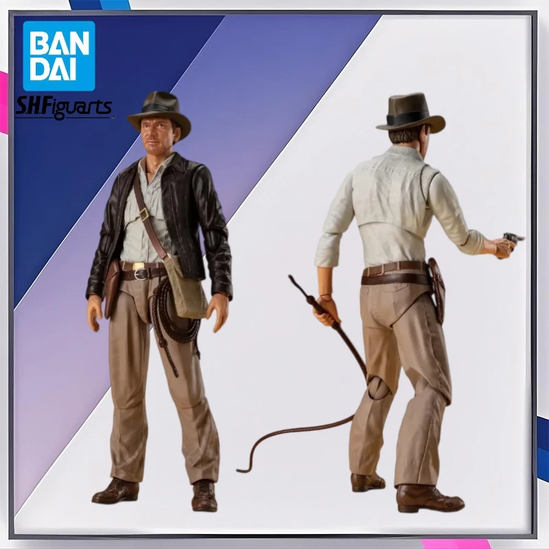 Original Bandai Shf Indiana Jones "Raiders of The Lost Ark" Ver modelo de figuras de acción coleccionables de Malabarest