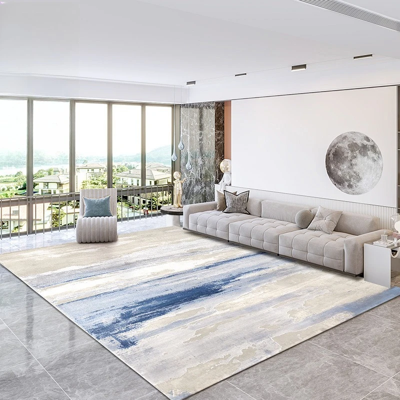 Living room sofa coffee table carpet bedroom Nordic light luxury large area cloakroom home