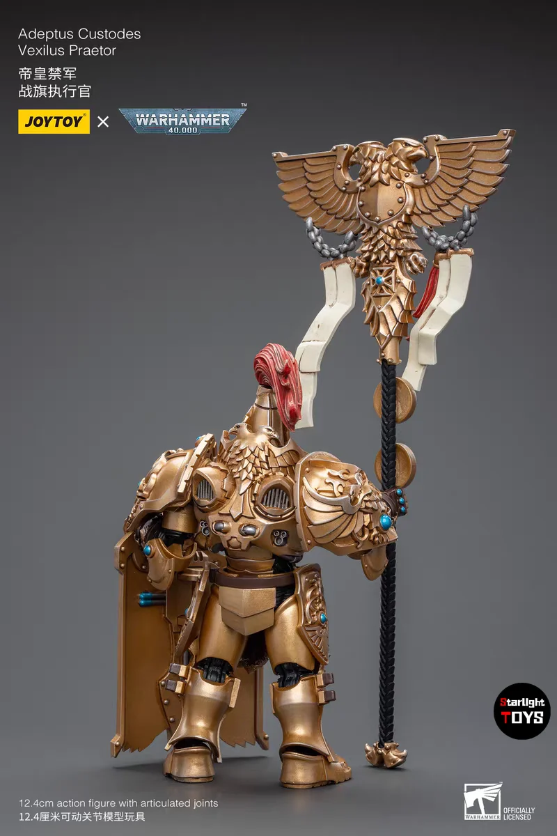 【expedition-en-24-heures】-joytoy-1-18-figurine-d'action-adeptus-custodes-vexilus-praetor-modele-de-jouet-cadeau