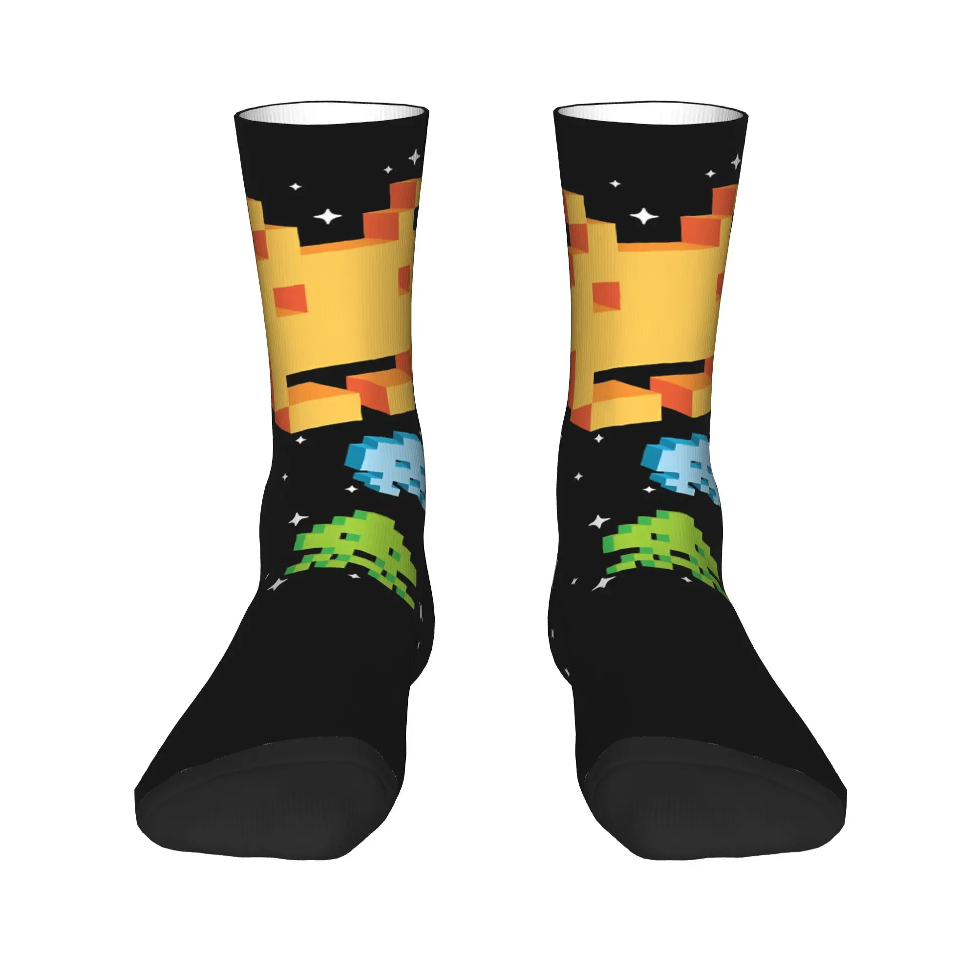 Space Invaders Lightweight  Socks  Non Slip Stockings Women Men Warm Soft Running Socks Spring Casual Pattern Socks