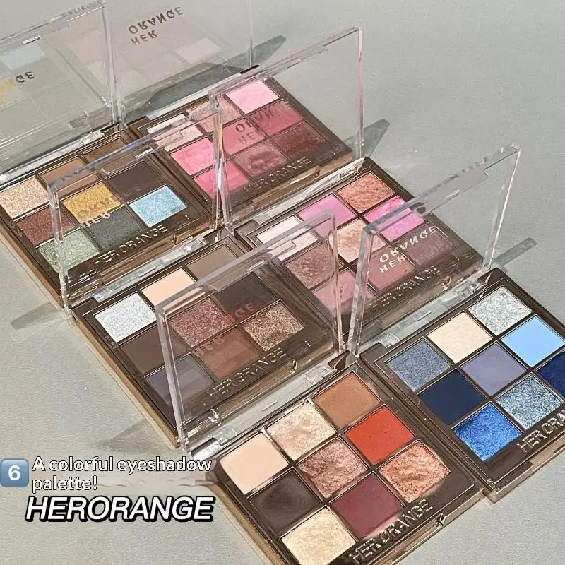 9 Colors Eyeshadow Palette Fine Long-lasting Cold Gray Oat Color Easy To Apply Matte And Glossy Makeup For Women Cosmetics