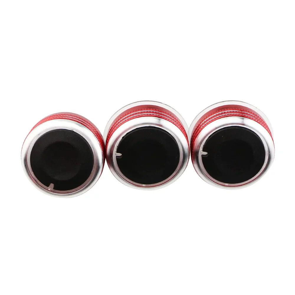 3Pcs/set  Aluminum Alloy Air Conditioning Knob Fit for Toyota Corolla EX for BYD F3 F3R AC Knob Heat Control Button