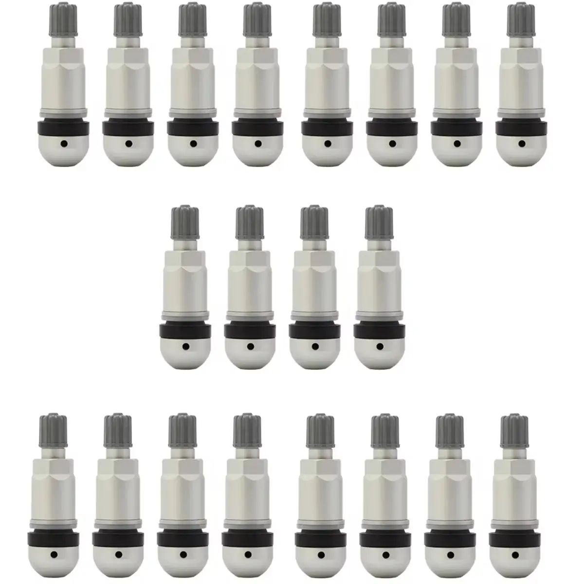 Compatible 20pcs Aluminum TPMS Valve Stems Universal Tubeless Valve Tire Pressure Monitor System Sensor for Repair Kit