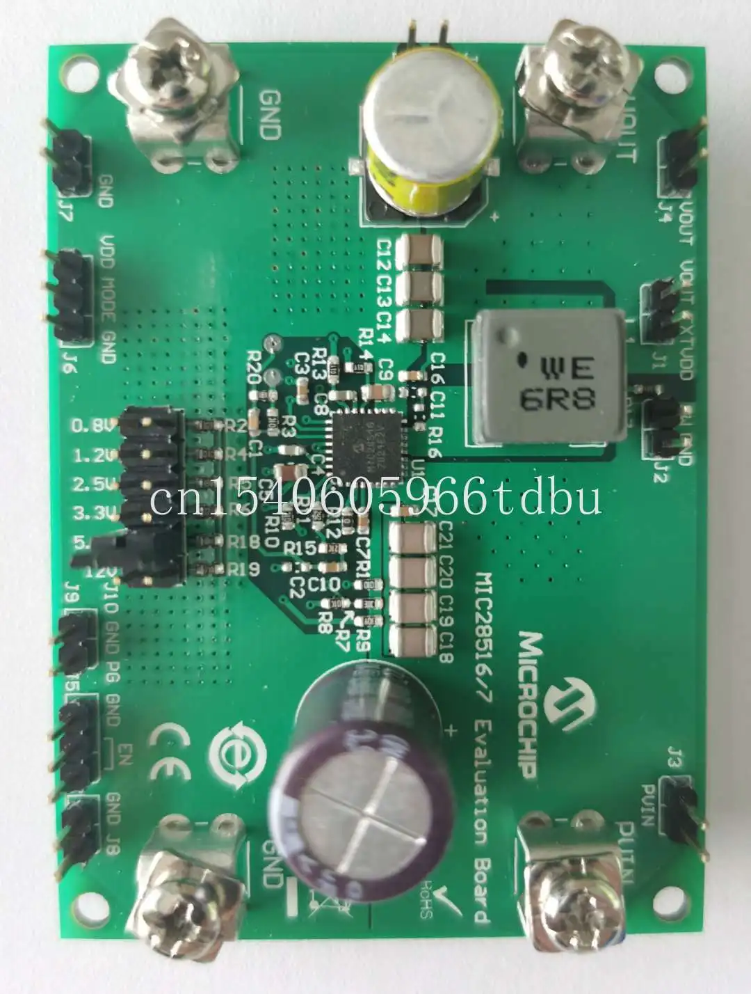 

Adjustable Synchronous Step Down Regulator Mic28516 / 7 Evaluation Board / 70V / 8A / Frequency