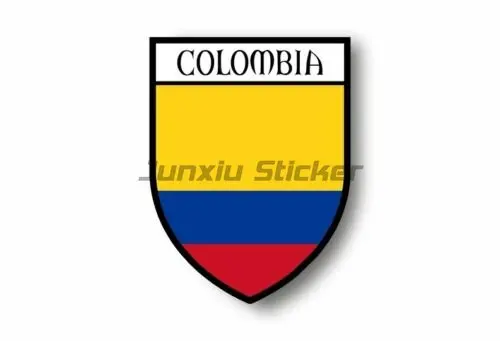 Colombia National Flag Medellin Stamp Seal Sticker Decal for Car Laptop Tablet Fridge Door Decals Stickers