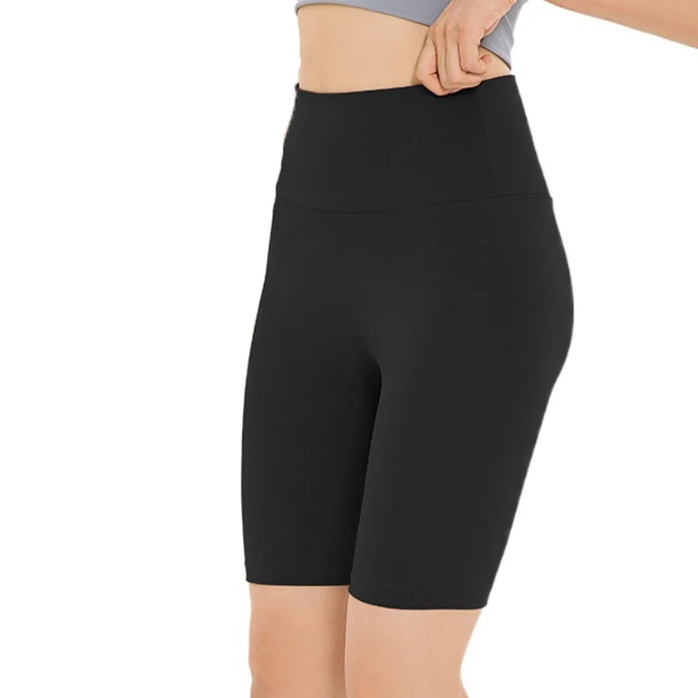 High Elastic Yoga Shorts Compression Fit Butt-Lifting Design Sports Shorts Quick-Dry High Waist Running Shorts Running Exercise