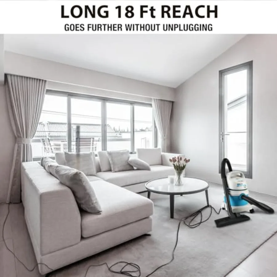 Aspirateur sec/humide HP tout autour EZ, 1.5 gallons, 2.0 Peak, aspirateur d'atelier Compact Portable avec support mural et fixation multifonctionnelle