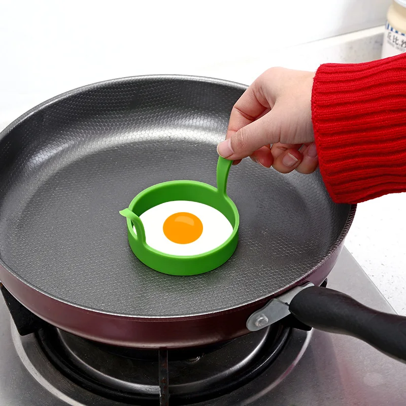 Round Silicone Fried Egg Mold Household Tools Durable Gadgets Kitchen Accessories для кухни полезные вещи