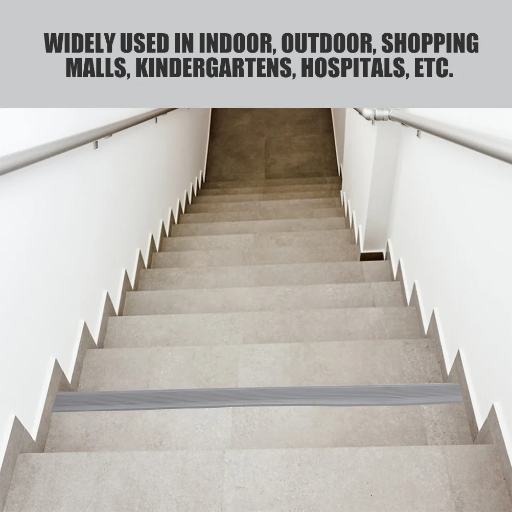 Striscia antiscivolo per scale Nastro antiscivolo in PVC impermeabile Nastro antiscivolo facile da installare per la protezione delle gradini delle scale per interni ed esterni