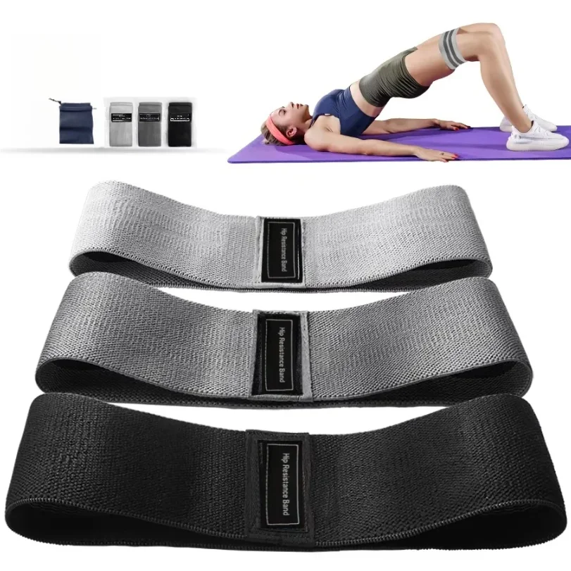 Basic Fabric Resistance Hip Booty Bands Glute Squat Circle Stretch Fitness Strips Loops Yoga Gym Equipment