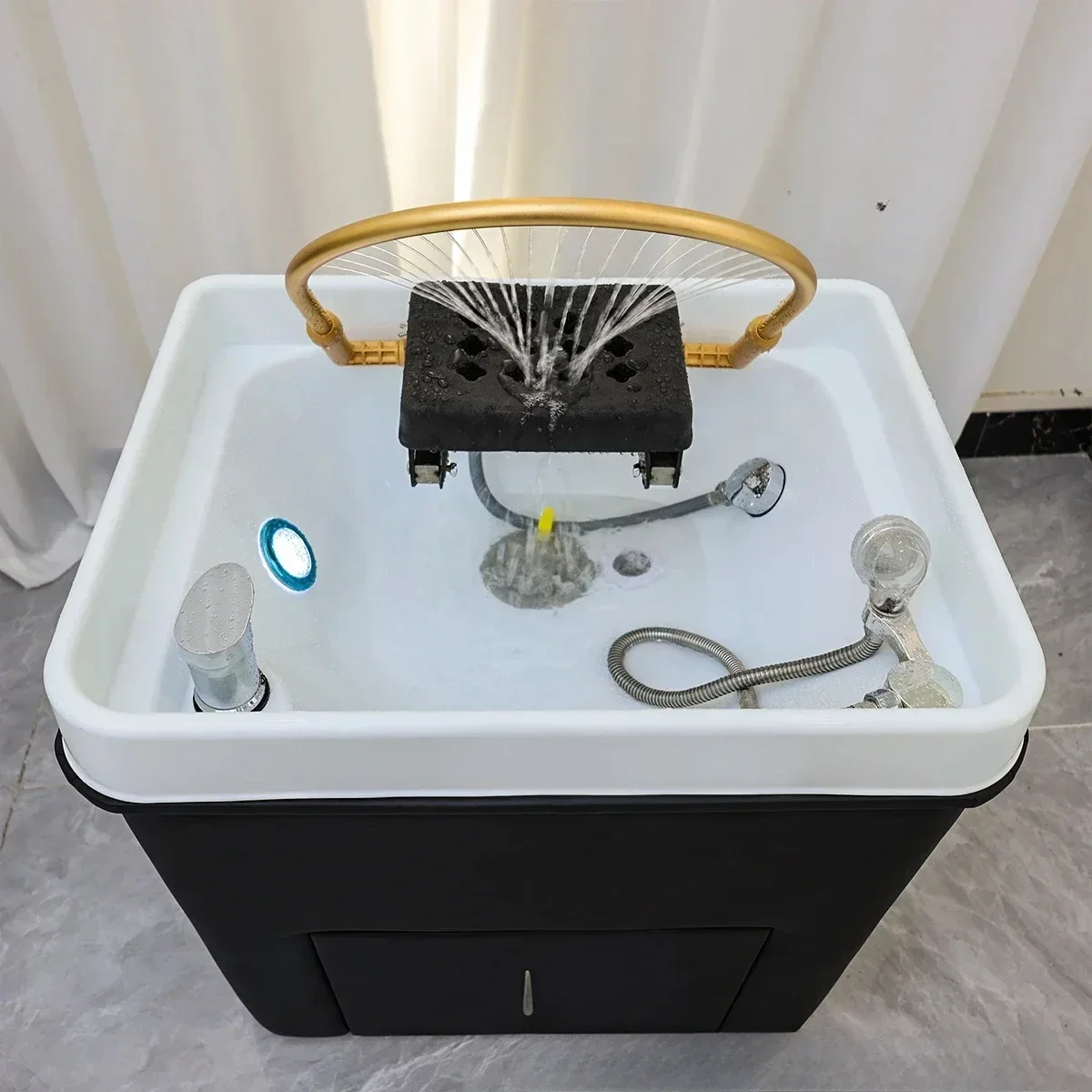 Shampoo Basin with Fumigation Water Circulation  Health Center Household Hair Treatment Machine