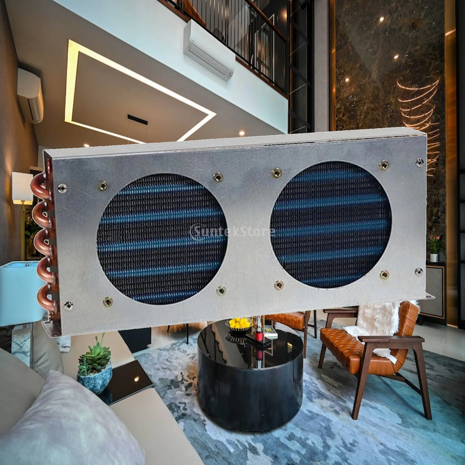 Universal Aluminum Fin Metal Tube Cooling Radiator Air and Water Condenser for Refrigerator Freezer Use