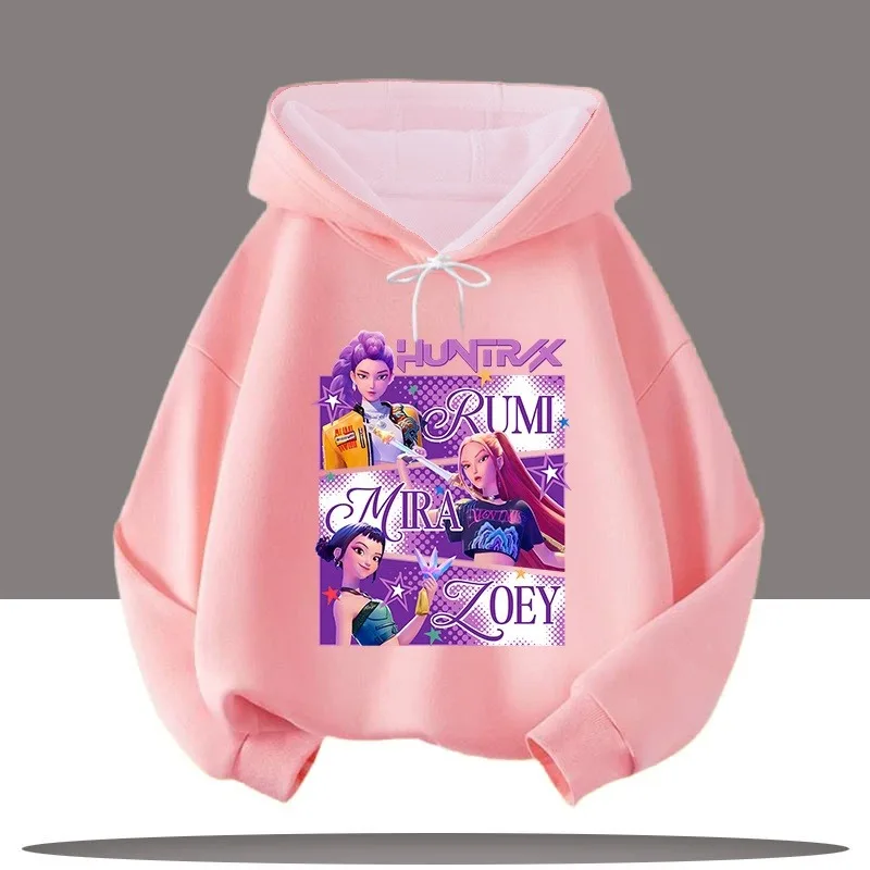 سترة نسائية بغطاء للرأس من أنيمي KPop شيطان الصيادين الأكثر مبيعًا لعام 2025 ملابس خريفية غير رسمية فضفاضة ومريحة بأكمام طويلة