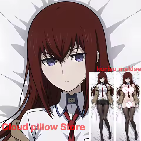 Dakimakura anime Kurisu makise Double-sided Print Life-size body pillows onahole pillowcase anime body pillowcase