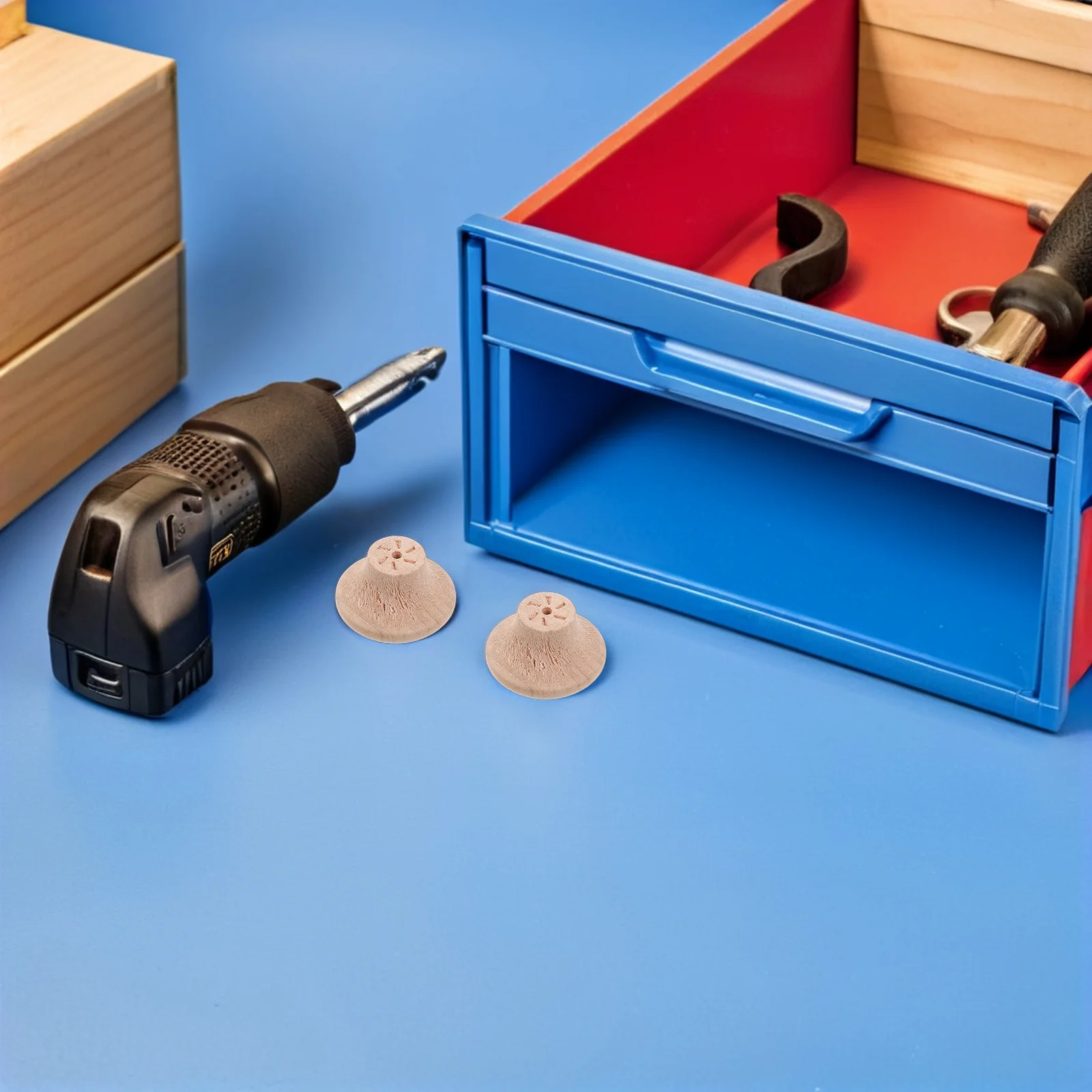 

10pcs Solid Wood Drawer Pulls Round Mushroom Head Cabinet Knobs For Dresser Wardrobe Furniture Kitchen Pull Handles Wood Drawer