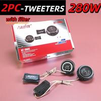 AiteFeir 280W Car Tweeters With Filter Stereo Speakers Music Soft Dome Balanced Car Tweeters Car Audio Silk Film Speaker Boxes