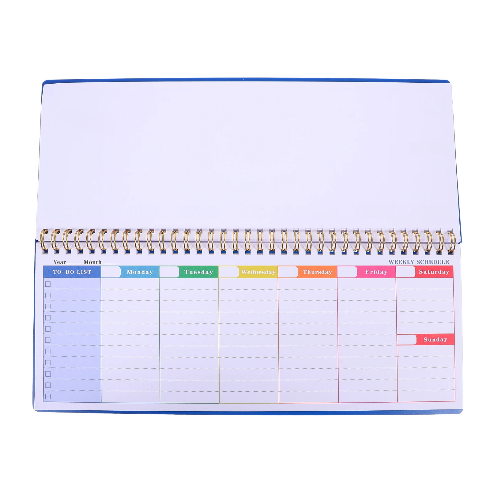 

Weekly Planner Notepad Undated Horizontal Layout Ink-Proof Paper Daily Schedule Organizer Task Notebook For Work Office School