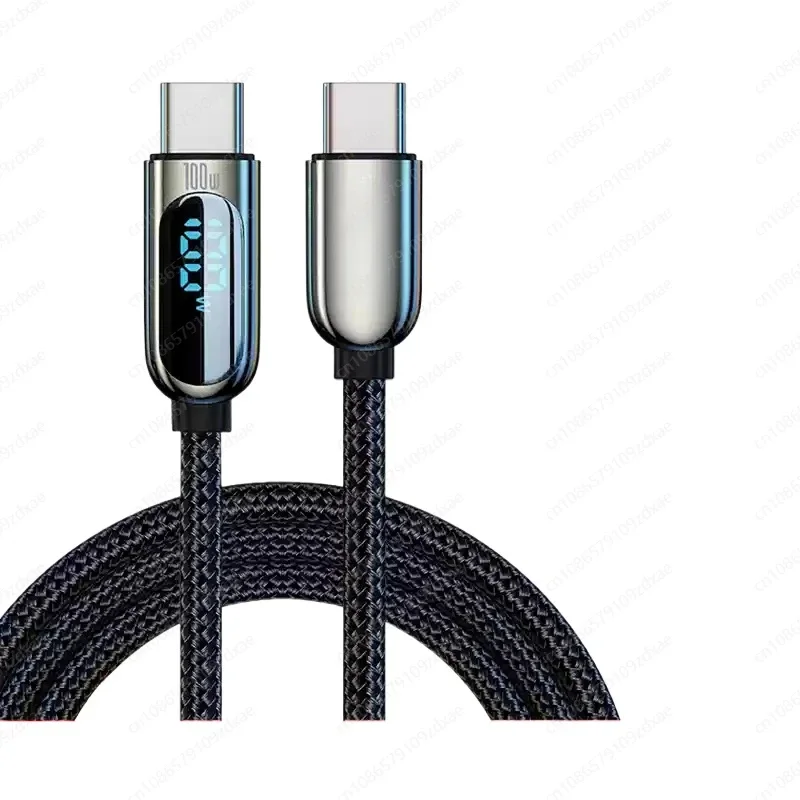 Double head 66W super fast charging typec data cable 6A digital display charging cable suitable for Huawei Apple 16/15 Ma iPad